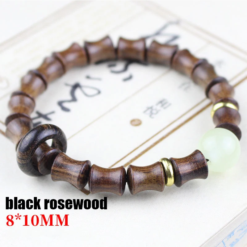Shanshui Zen || Simple bracelet. Jasper / Black Hair Crystal / Grape Stone/ Rosewood  Beads / Bronze Charm - Shop Divine Love On Earth Bracelets - Pinkoi