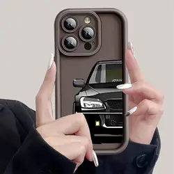Custodia per telefono in silicone morbido TPU con design di auto sportive giapponesi