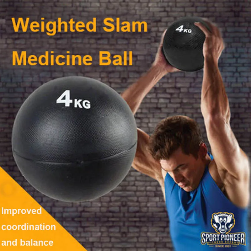 

4KG Medicine Exercuse Slam Ball Textured Medicine Ball Multiple increments of weight training equipment