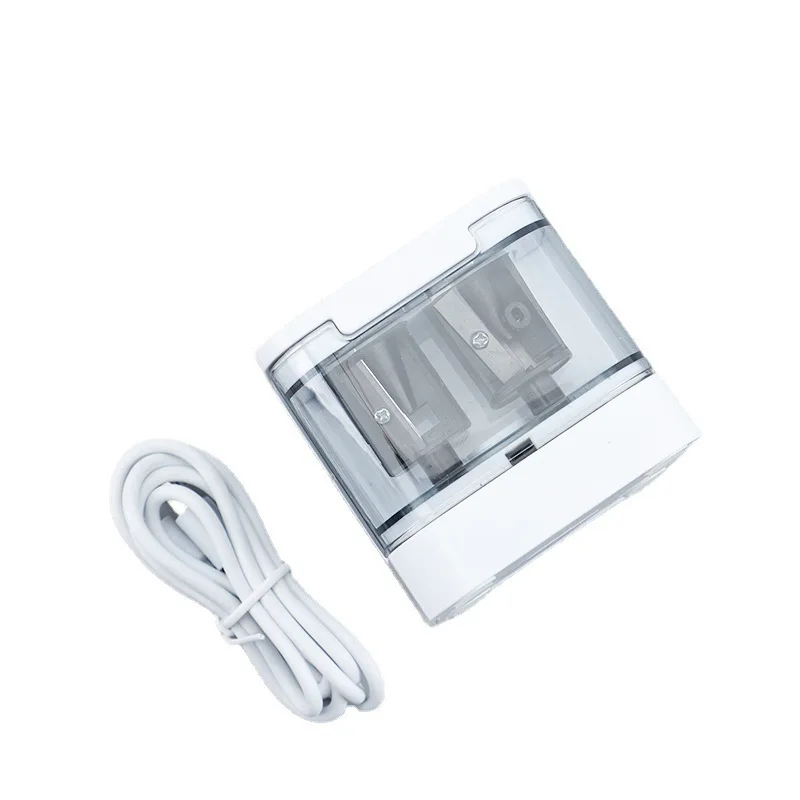 Beifa 전기 연필 숫돌, 이중 구멍, 배터리 또는 USB 전원 공급 장치, 학교 학생 문구