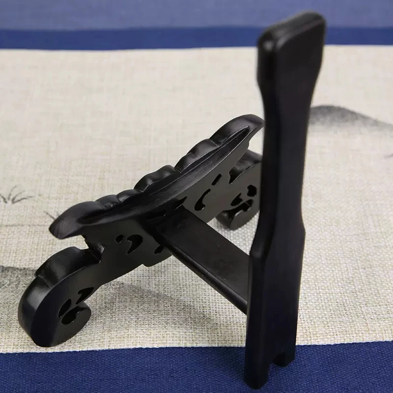 Red Wood and Black Sandalwood Plate Holder, Ceramic Disc Holder, Jade Plate Holder, Pu'er Tea Cake Holder