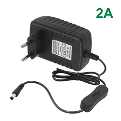 Universal Power Adapter with On/Off Switch - 12V DC Charger Converter, 100 - 240V AC Input - AU (12V 2A)