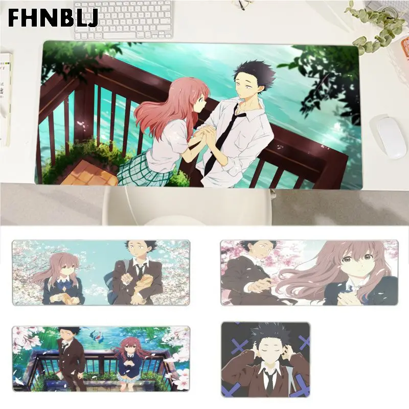 

A silent voice Anime Mousepad Your Own Mats Keyboards Mat Rubber Gaming mousepad Desk Mat Size for Game Keyboard Pad for Gamer