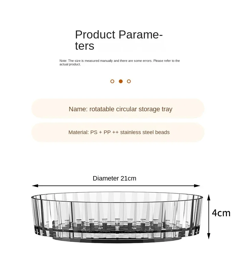 360 Rotating Seasoning Storage Tray Multifunction Pantry Cabinet Turntable For Cosmetics Bathroom Storage Box Kitchen Organizer