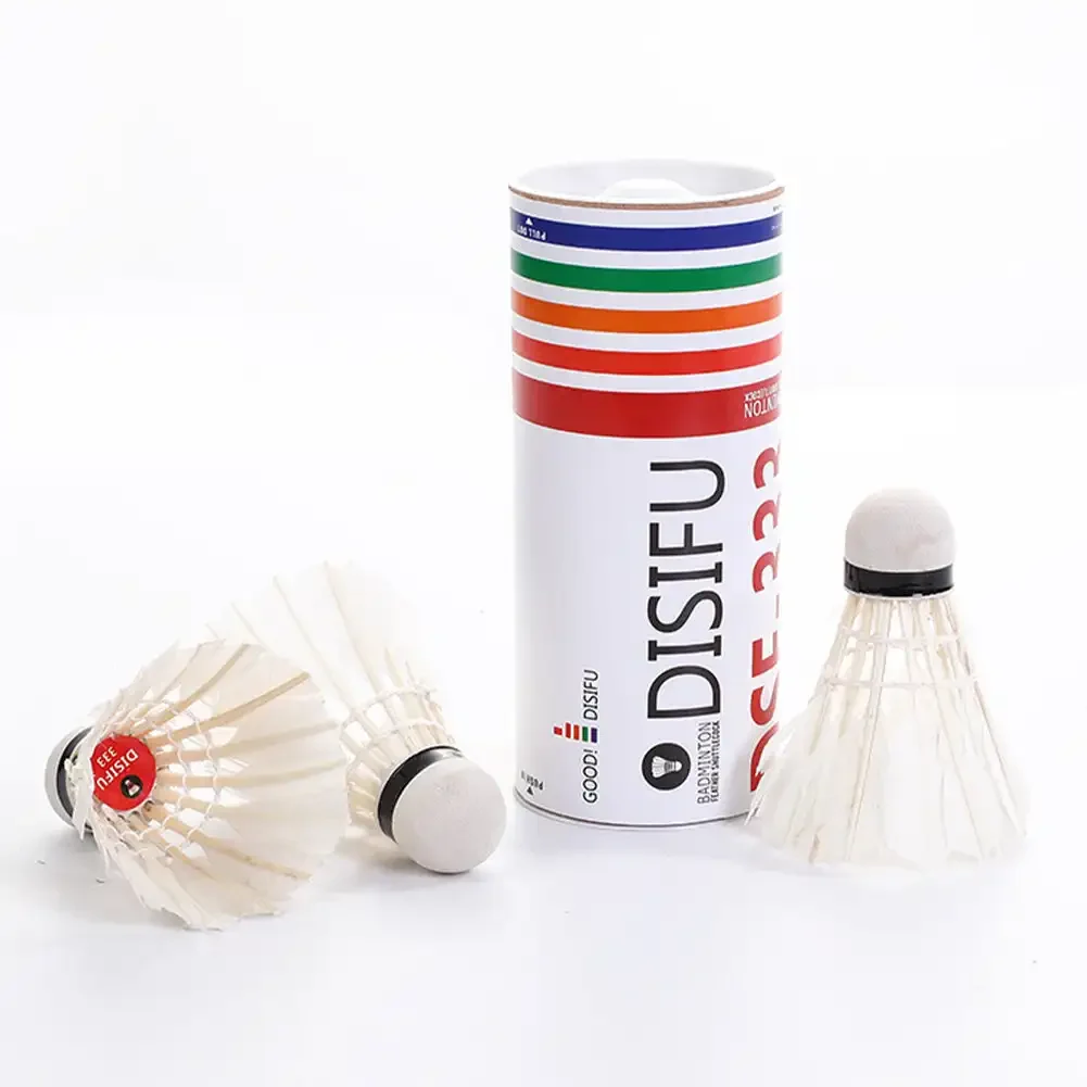 Badminton Shuttlecock badminton ball feather shuttlecock 3/6Pcs High Quality Badminton Hard Ball Head Duck Feather Badminton Shuttlecock Ball
