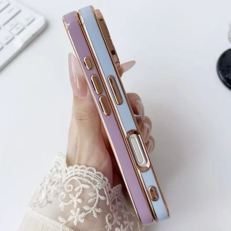 Luxury Plating Magnetic Phone Case with MagSafe Compatibility