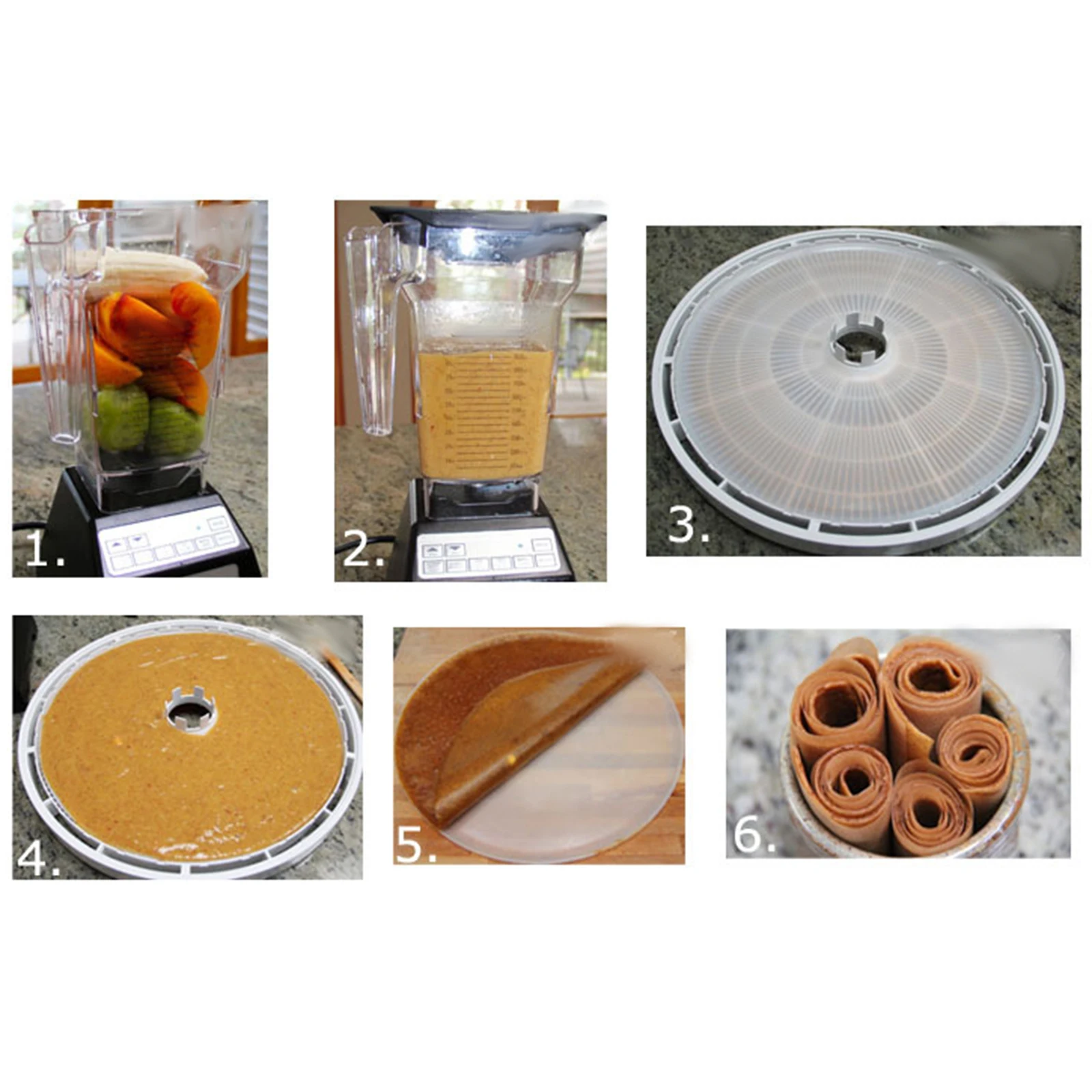 Electric Food Dryer Mats Water Tray Fruit Leather Making Accessory Non Stick Tool Reusable Kitchen Dehydrator Sheets for FD-660