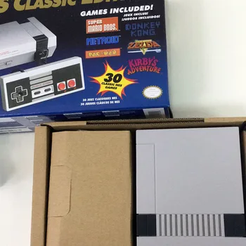 NES 클래식 핸드 헬드 비디오 게임 플레이어, 슈퍼 HD 출력, 게임 저장 가능, 내장 30 개 게임 듀얼 게임패드, 1 개 게임패드 전용, 신제품