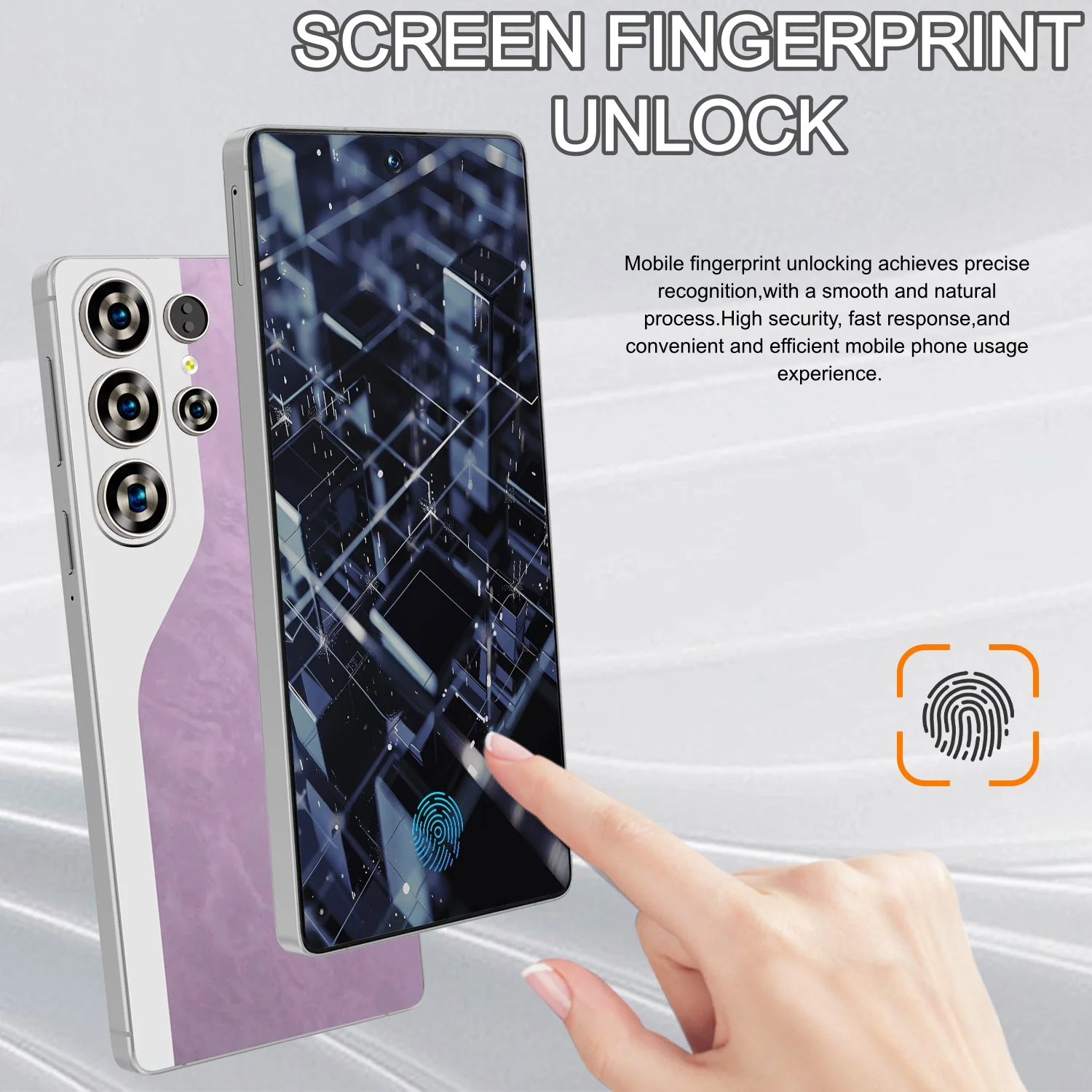 2026 New global version S26 ultra smartphone is equipped with the Android 15 and supports dual SIM cards, WiFi .GPS