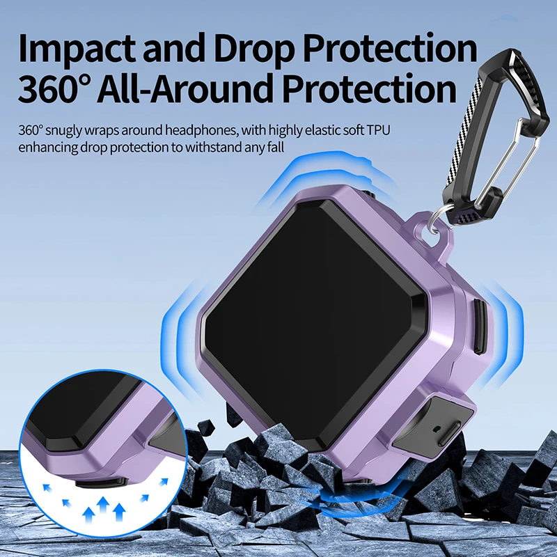 Shockproof Earphone Protection Case with Safety Lock and Full Cover Design