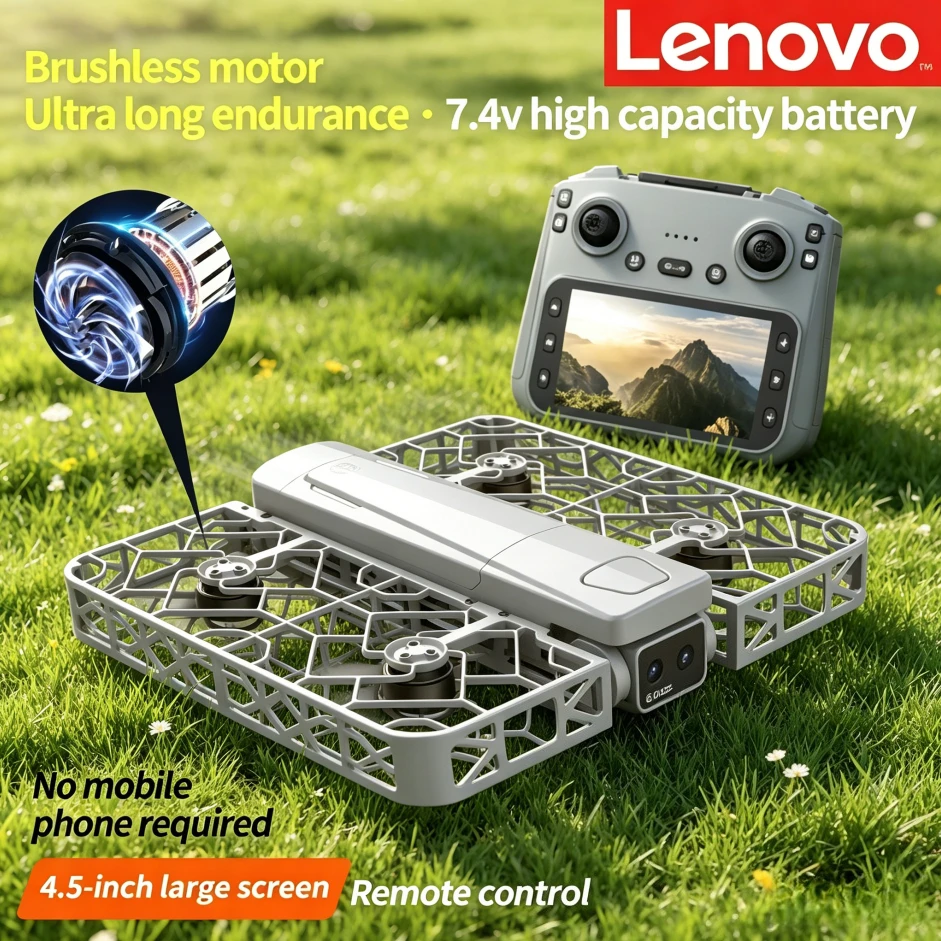 Drone Lenovo S161 MAX 8K Pliable Moteur Sans Balais Suivi Humain