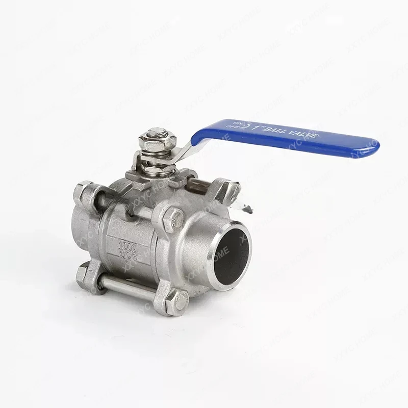 

304/316 Stainless Steel Three-piece Butt-welding Ball Valve Socket Ball Valve Sanitary Ball Valve Flange