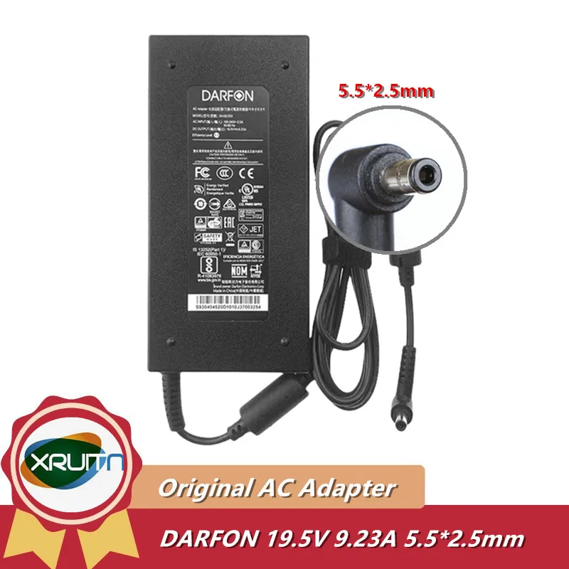 

Original DARFON BAA81950 19.5V 9.23A 180W 5.5x2.5mm AC Adapter Charger For MSI GE63VR GS73VR GF65 GF75 GS63 GS65 Power Supply