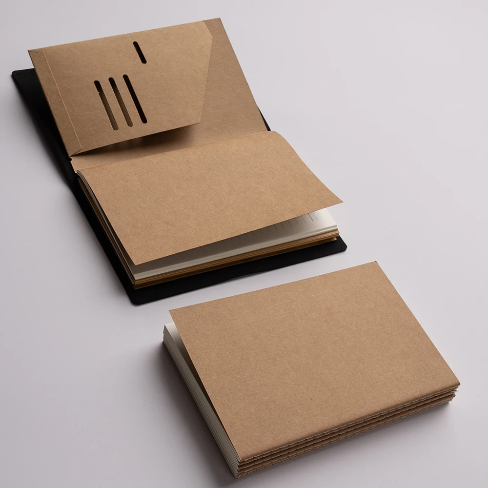 3-Piece A5/Standard Size Refill Inserts For Traveler'S Notebook - Portable Passport Style, 32 Sheets (64 Pages) Each 4