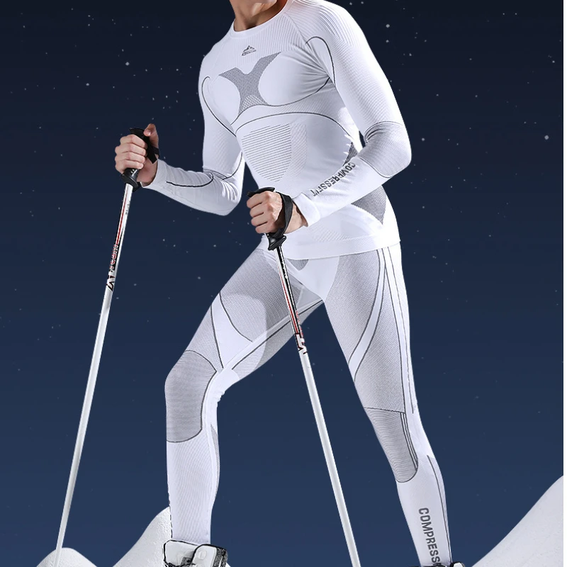 

Autumn winter skiing quick drying clothes men women outdoor sports riding compression thermal functional underwear basic set