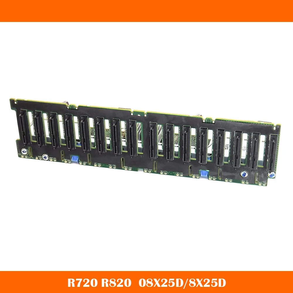 Originale Per Dell 16X2.5 ''Sas Backplane Board - Poweredge R720, R820 - 08X25D 8X25D Spedizione Veloce.