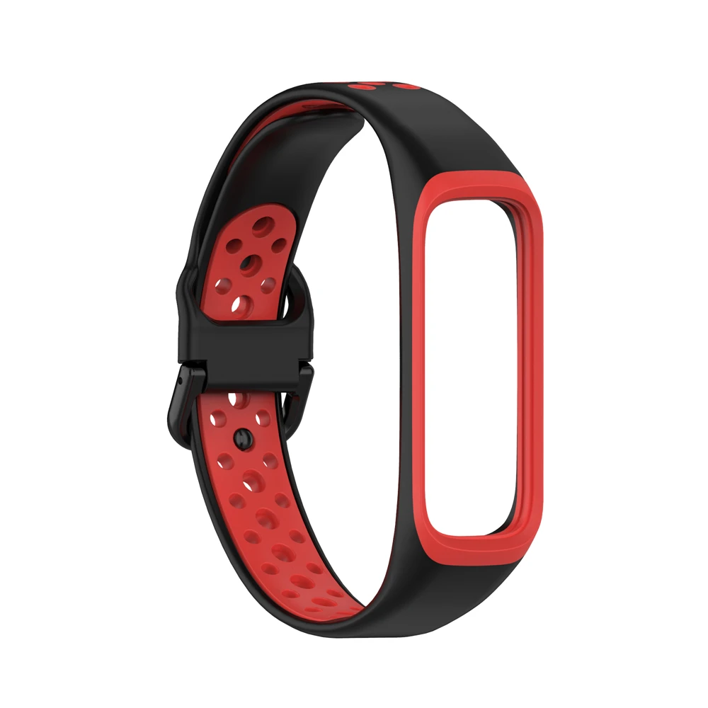 

For Samsung Galaxy Fit 2 SM-R220 Bracelet Silicone Black / Red