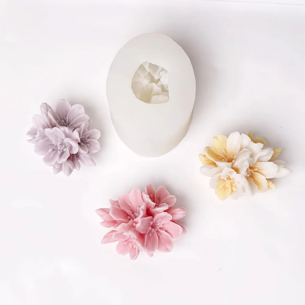 Peach Blossom Candle Mold 6