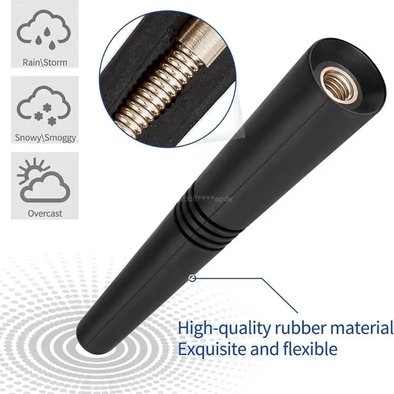 

9cm Car Roof Antenna Stereo Radio FM/AM Signal Aerial Universal Amplified Antenna with Screws Auto Repair Accessories