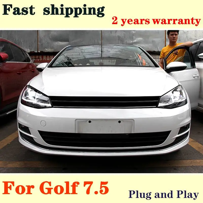 

Car Accessories for VW Golf 7.5 LED Headlight 2018 New Golf 7 Headlights DRL Hid Head Lamp Dynamic Turn Signal Bi Xenon Assembly