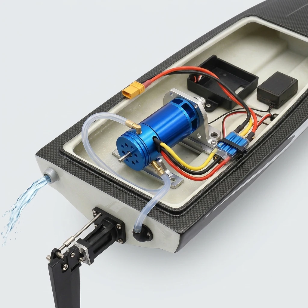 Moteur brushless RC 2862 1500KV/2200KV/2800KV avec refroidissement par eau