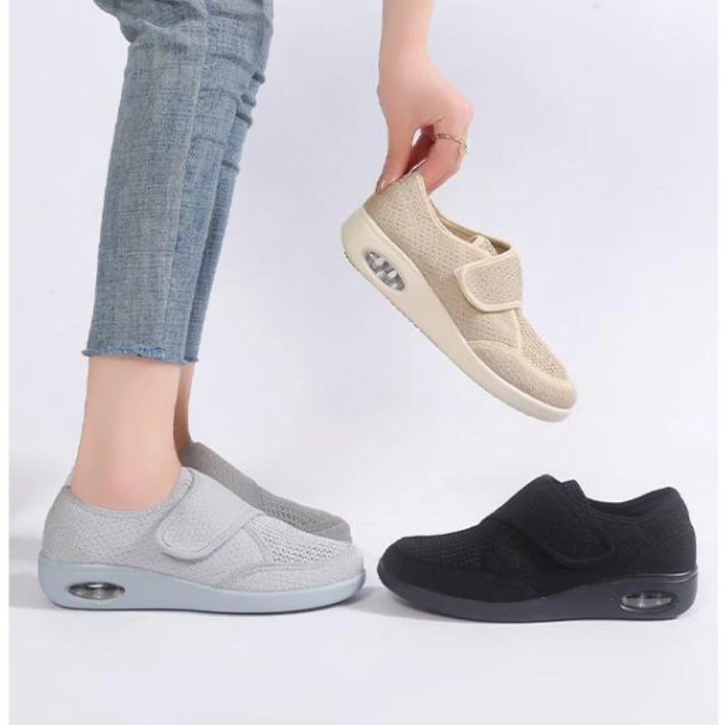 

Повседневные женские туфли XIHAHA на танкетке, удобные прогулочные туфли для девочек, модная весенне-летняя обувь для пар, новинка, стильная воздушная обувь для мамы