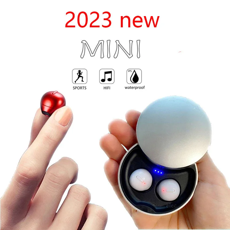 

X21S TWS Mini Earbuds Wireless Bluetooth Earphones In-Ear Noise Reduction Waterproof Headphones Whit Mic Invisible Sleep Headset