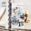 JIANWU 30mm*200cm Lace Ribbon Series Vintage Flower Lace Landscaping Material Collage PET Tape Creative DIY Journal Stationery 5