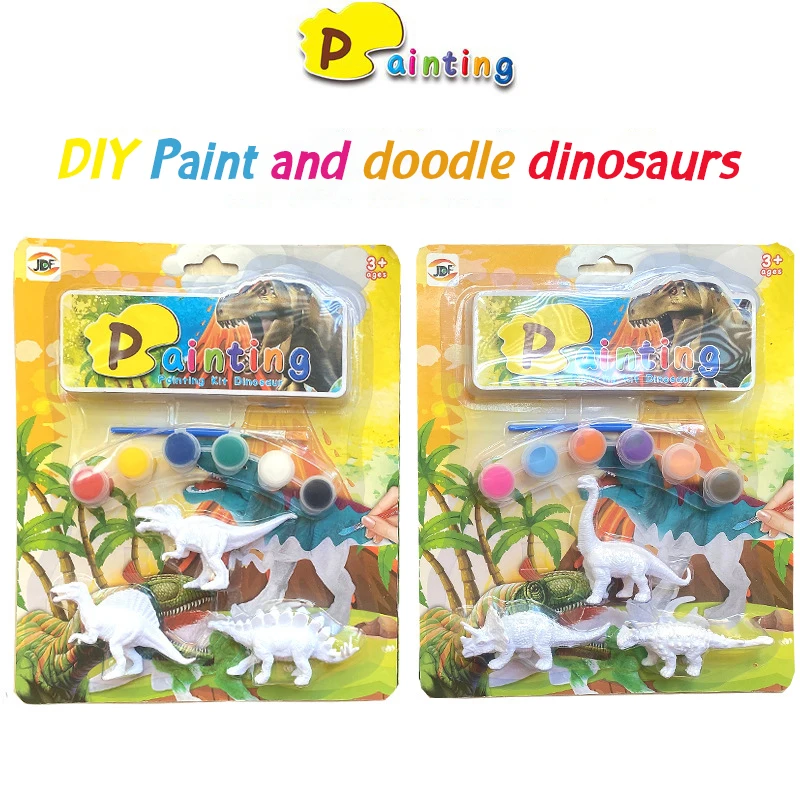 EASY Dinosaurs KIDS DIY Paint-By-Number Craft Set – seedsthedaystore