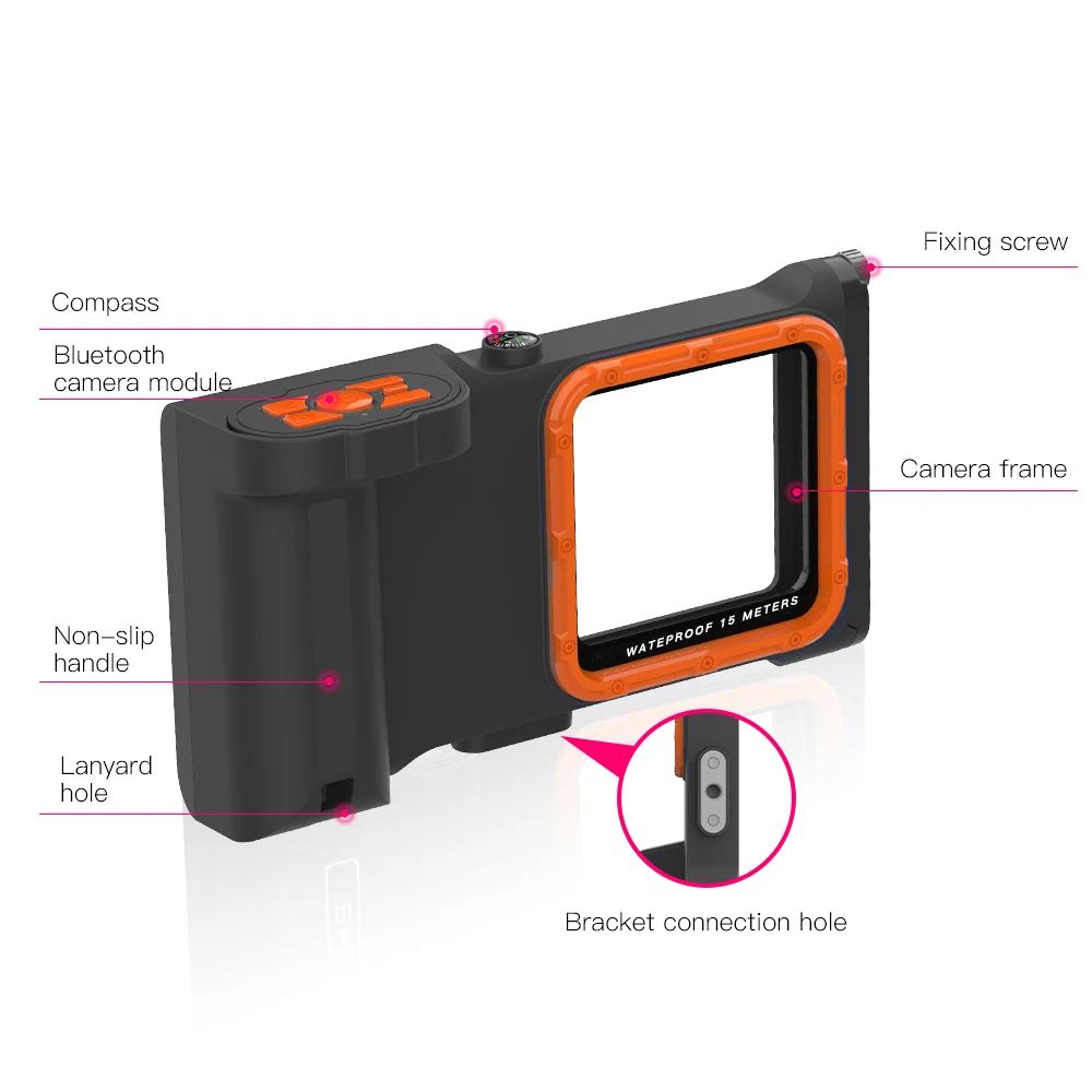 3ND Bluetooth Selfie 15 Meter Deep Diving Underwater Swim Waterproof Case For Huawei Mate 60 50 40 30 Pro P60 P50 P40 P30 P20
