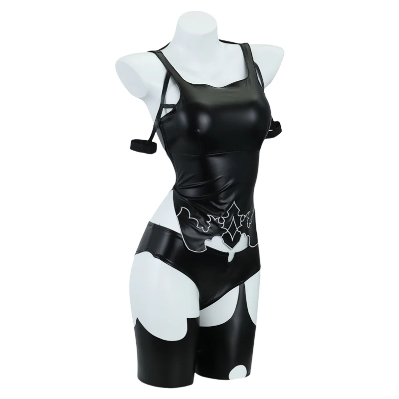 NieR: Automata-Inspired A2 Leather Vest Costume for Women (Unofficial)