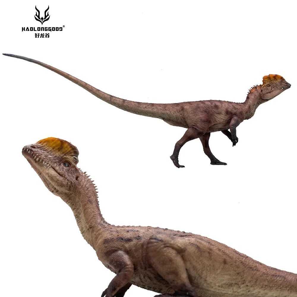 HAOLONGGOOD-Jouet Dinosaure Dilophosaurus 1:35, Modèle Animal Préhistre de Prairie, 2 Pièces/Ensemble