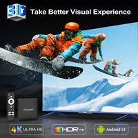 Android TV Box H96 Max S905L3 TV Box Домашний кинотеатр Bluetooth с Google Voice Медиаплеер 2 ГБ 16 ГБ 4K Видеоприставка — изображение 5