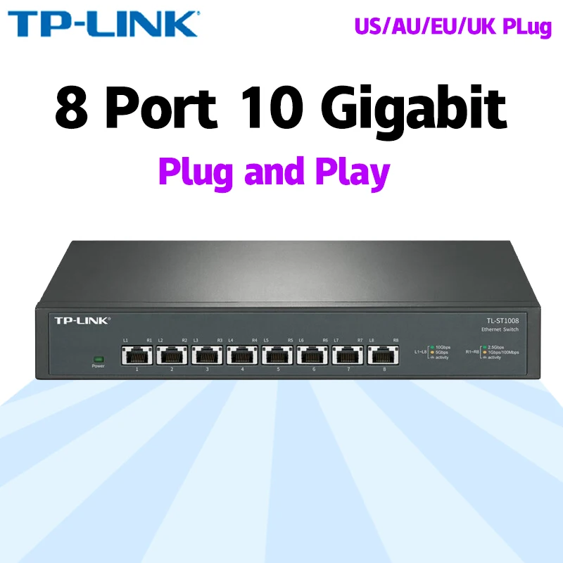 TP-LINK TL-ST1008F SFP+ 8Port 10G Ethernet スイッチ (TPLINK/10GbE