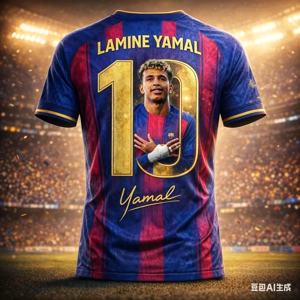 Yamal Summer Limited Edition 3D-gedrucktes Muster Kinderbekleidung Fußballtrikot T-Shirt Geeignet für den täglichen Gebrauch