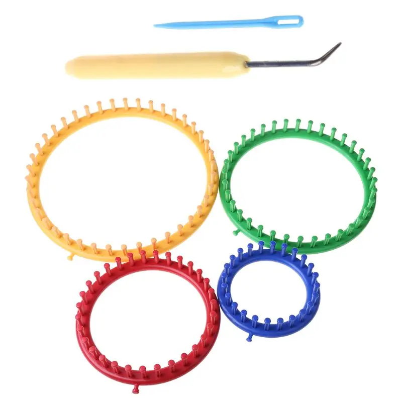 

1 комплект, круглая круглая шляпа, классический набор для вязания на ткацком станке