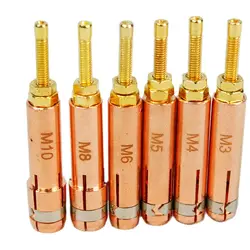 Each 5pcs Collet Chuck M3 M4 M5 M6 M8 M10 for Capacitor Discharge CD Stud Welding Gun Welding Torch Stud Welding Machine