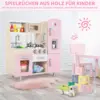 Wooden Play Kitchen Set Pretend Play Kitchen with Lights and Sounds for Kids Ages 3+, Includes Stove Oven Microwave Coffee Maker 3