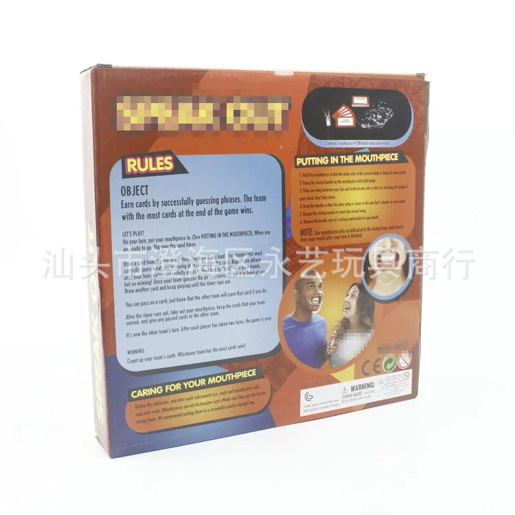 Speak out Gaming mouthpiece Funny Tricky Card Party Interactive Game Board Set Toy 4