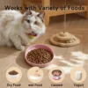 2PCS Whisker-Friendly Silicone Cat Plates, Wide Shallow Pet Bowls, Non-Spill Feeding Dish for Dry Wet Food 3