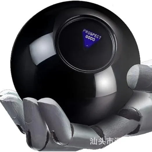 4.5CM Portable Magical Prediction Ball Prophecy Ball Keychain for Stress Relief Decision Making Magical Answer Holder Gift