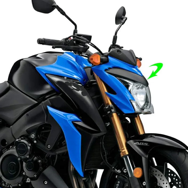 SUZUKI GSX-S1000 GSXS1000 GSXS 1000 2015-20 오토바이 액세서리 헤드라이트 어퍼 비크 노즈 커버 헤드 램프 페어링 카울에 적합