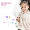 9 PCS Simulation Sanitary Ware Toys Child Cleaning Mini Vacuum Cleaner House Equipment Playthings Mops Puzzle Imitation 5