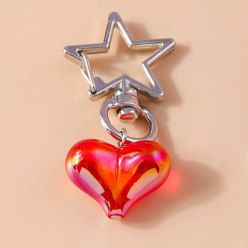 Niedlicher Harz-Liebes-Herz-Schlüsselanhänger, Ahornblatt-Schlüsselanhänger, Anhänger für Frauen, Mädchen, Handtasche, Dekor, DIY, handgefertigter Schmuck, Geschenk – Detail 8