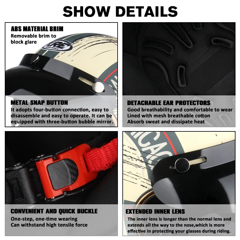 DOT ���� ���̽� Casco Moto for Harley ������� �׼����� ������ ���� ��� ���� ��Ʈ�� ������� ��� ī�� ���̼�