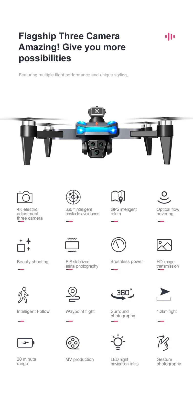 S6b18c35b71764b00867c4a0ba5d378673 New K911 SE GPS Drone 8K Professional Obstacle Avoidance 4K DualHD Camera 5G Brushless Motor Foldable Quadcopter Gifts Toys