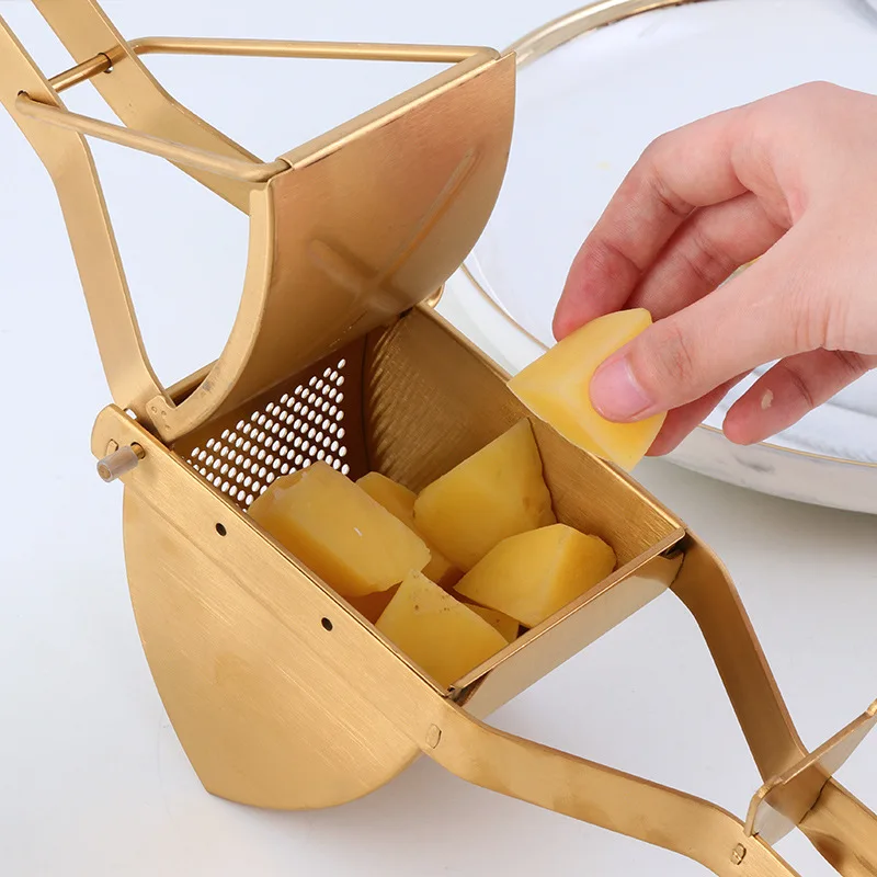Large stainless steel manual juicer large capacity fruit press kitchen hand press potato cooking and mud pressing tool