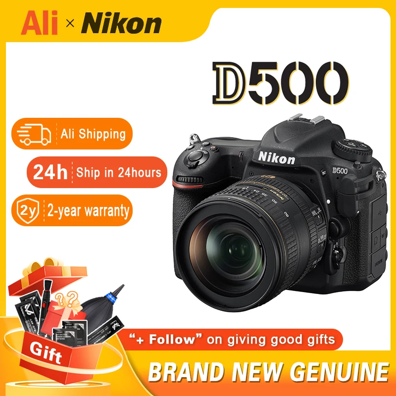 니콘 HD SLR 전문 4K 비디오 듀얼 카드 슬롯 디지털 카메라 옵션, AF-S DX NIKKOR 16-80mm f/2.8-4E ED VR 렌즈, D500