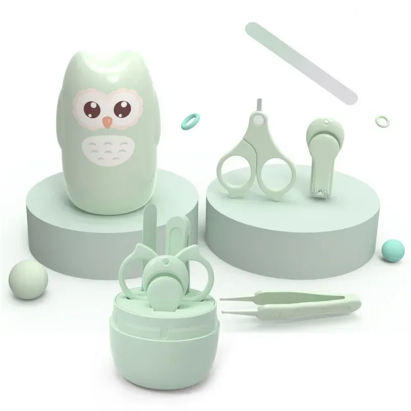 Newborn Baby Nail Scissor Care Tool Kid Safe Portable Clipper Trimmer Tweezer with Box Children Manicure Kit