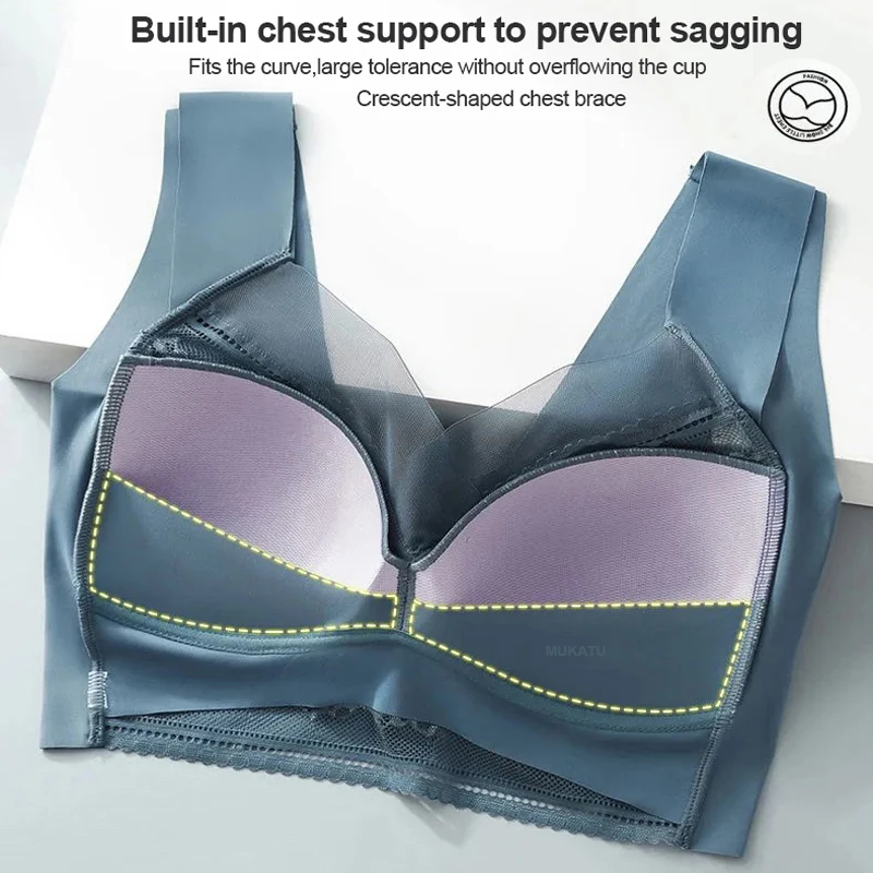 Bras for Sagging Breasts Women Push Up Support Underwear Seamless